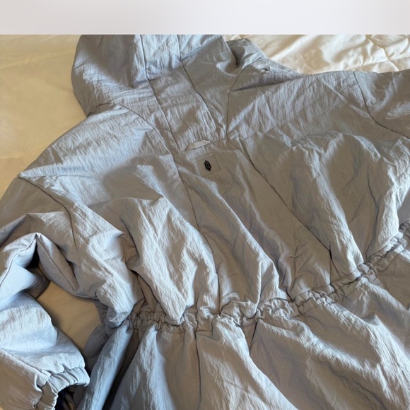 Light Blue Oversized Hooded Anorak Jacket - Picture 2 of 5